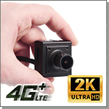 Беспроводная 4G миниатюрная 5Mp IP-камера с SIM картой - в руке