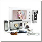 Комплект: цветной видеодомофон Eplutus EP-7400 электромеханический замок Anxing Lock – AX066