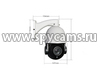 Уличная купольная IP камера Link ASD35P-20X-8G - габариты